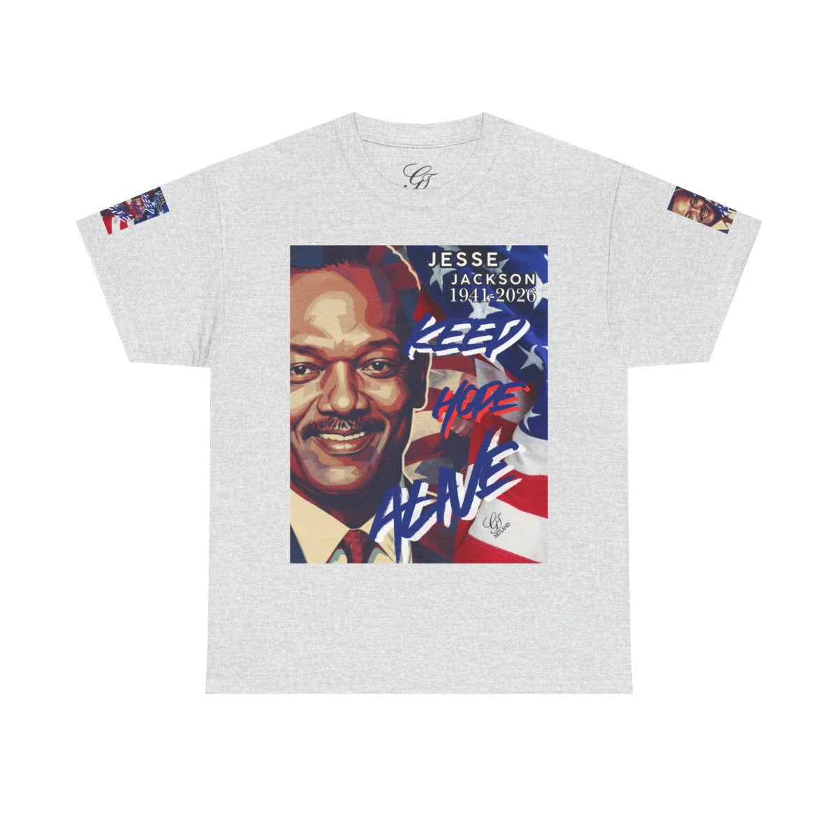 "KEEP HOPE ALIVE" Jesse Jackson USA Tribute Designer Deluxe Unisex Heavy Cotton
