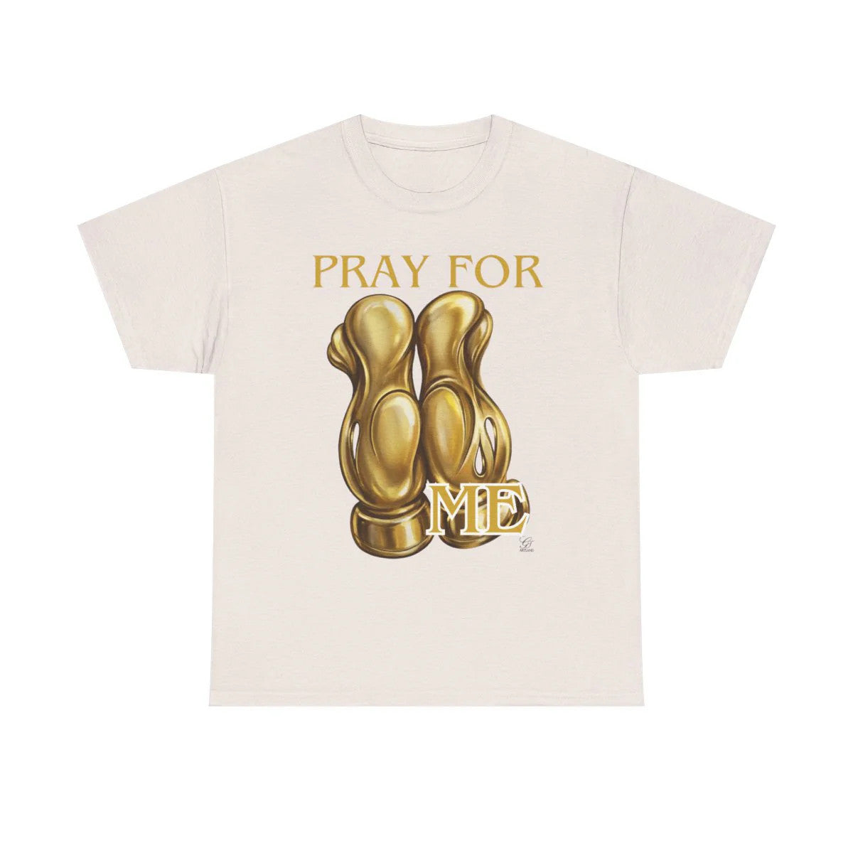 Pray For Me Gold Mikki Edtion Urban City Swag Unisex Heavy Cotton Tee by GT