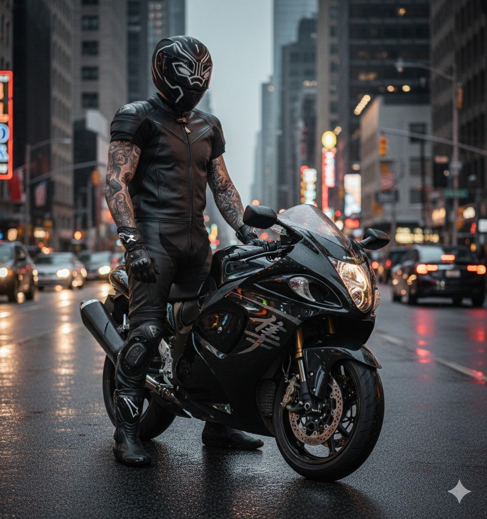 Black Panther GT BT Integrated MODULAR FULL FACE HELMET Signed Full Visibility 