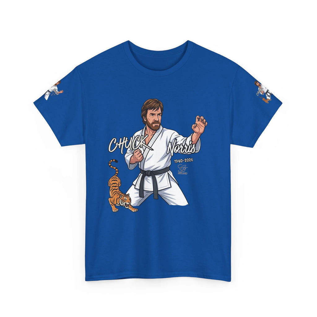 Chuck Norris Karate Pose T-Shirt | Tiger Illustration, Martial Arts Tee by GT