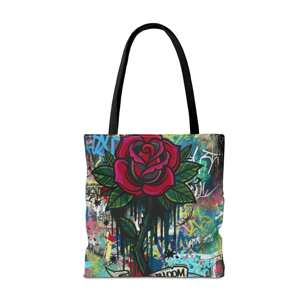 Dripping Heart Graffiti Swag Love Drip Designer Tattoo Rose Splash Tote Bag