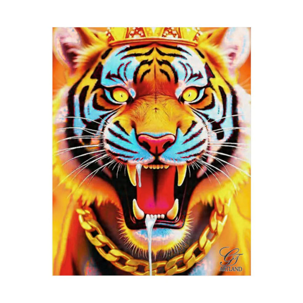 King Tiger GT Hungry Designer Edtion Lavish Matte Vertical Posters by GT Artland