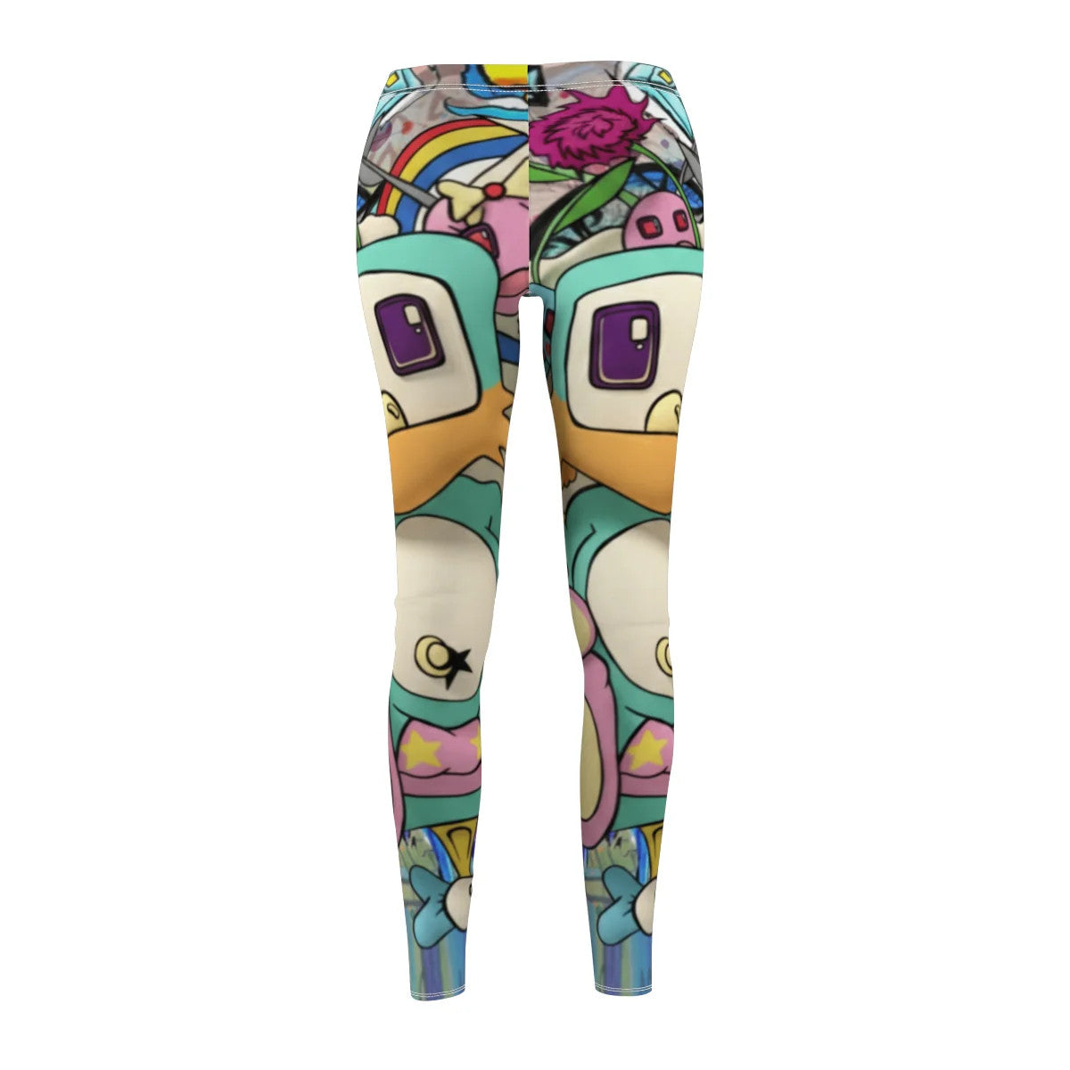 Poon Colorful Drip GT High Fashion Designer Women's Cut & Sew Casual Leggings