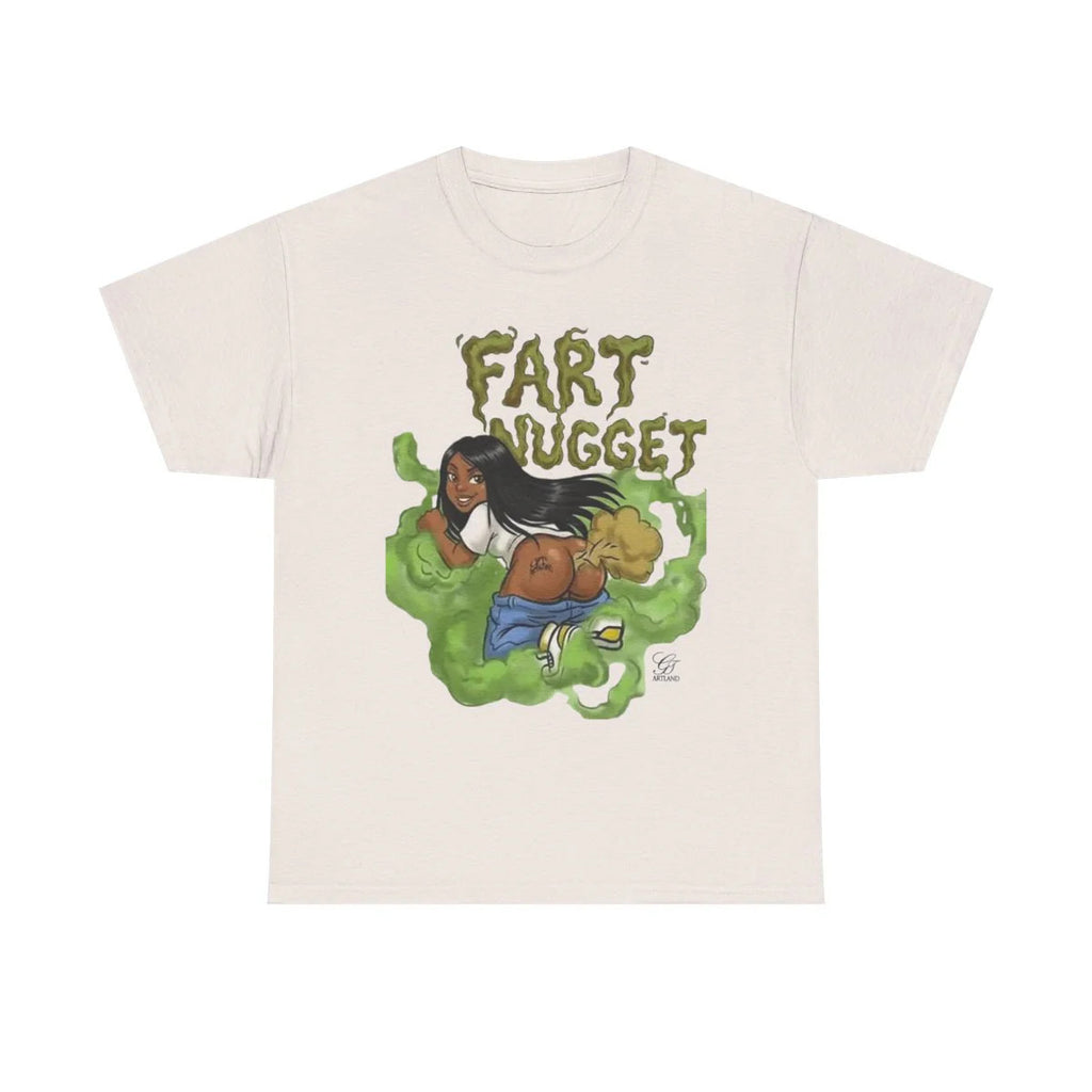 Fart Nugget Ebony Girl Unisex Heavy Cotton Tee by GT Artland
