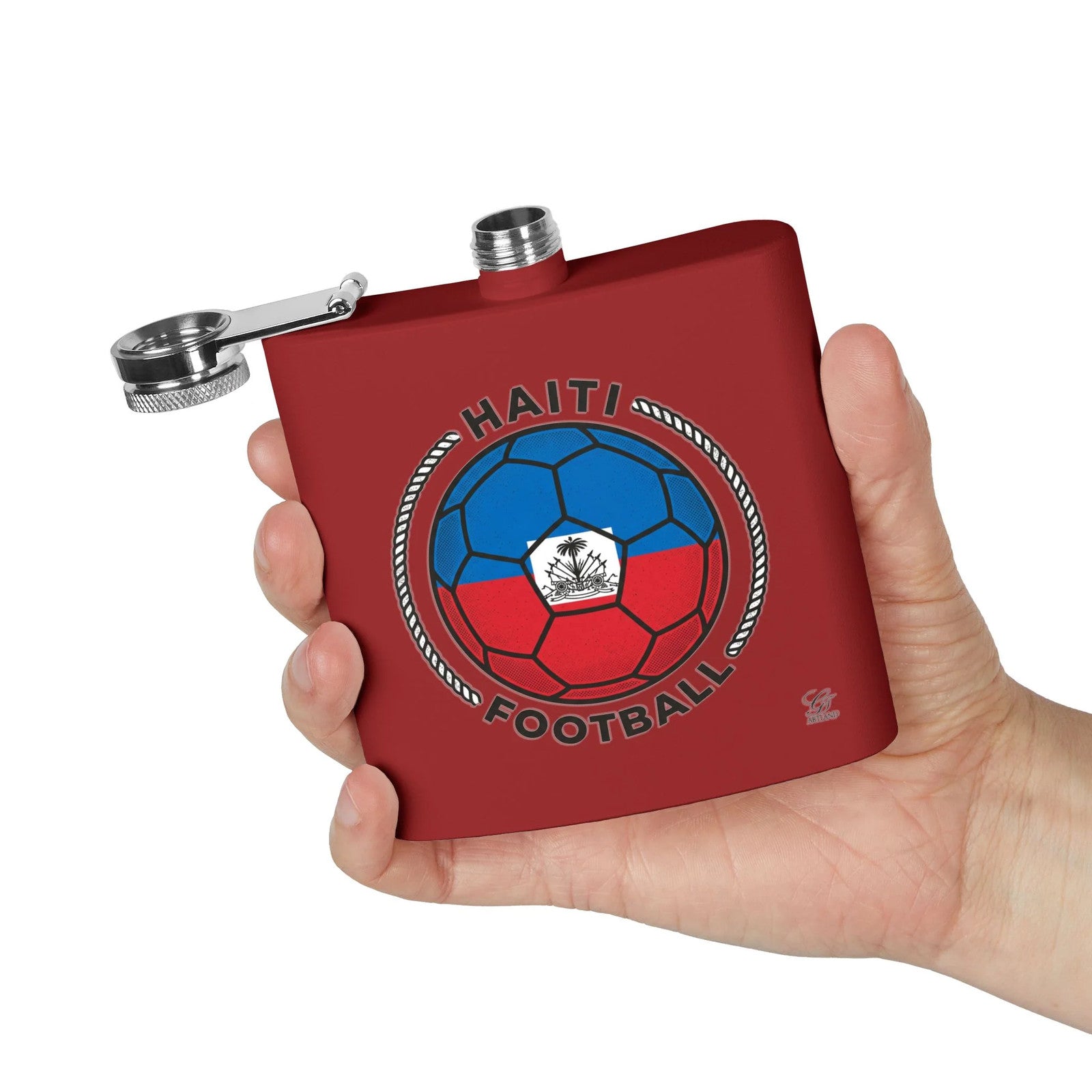 Haitian Football 6oz Stainless Steel Soccer Ball Flask