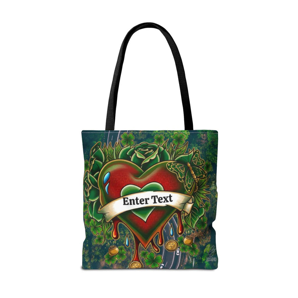 "Lucky Art" Tattoo Heart Urban Shamrock "Custom Text" Nature Splash St. Patrick