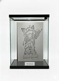 Cool Futuristic CAT B & W 8.5 X 11 INCH Original PRINT SIGNED By GT ARTLAND