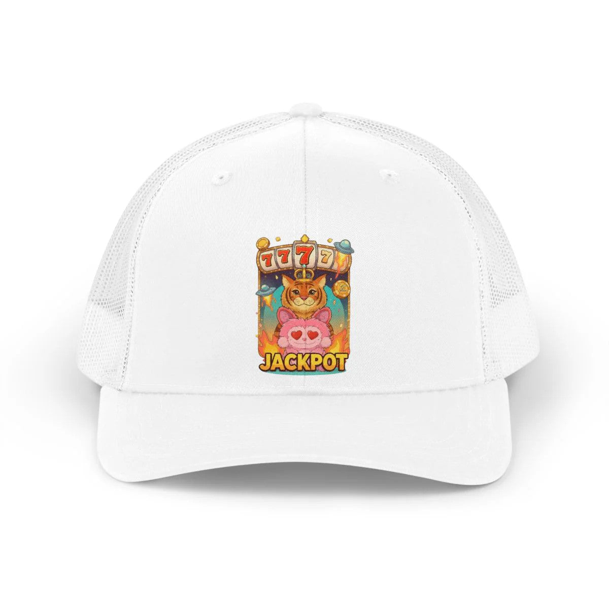 Jackpot Catz "777" Designer Trucker Retro Hat by GT Artland