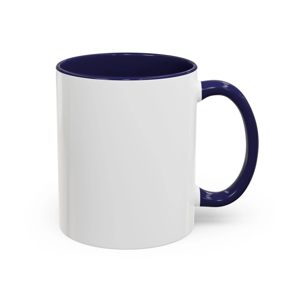 I ️ "Add Any Text" Happy Heart Classic Accent Coffee Mug (11, 15oz) by GT