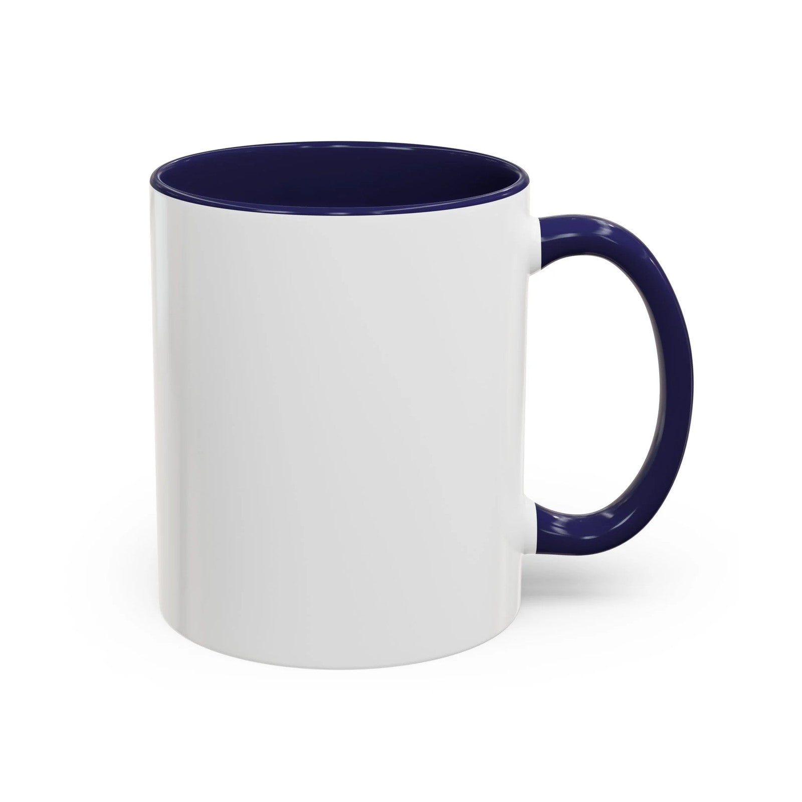 I ️ "Add Any Text" Happy Heart Classic Accent Coffee Mug (11, 15oz) by GT