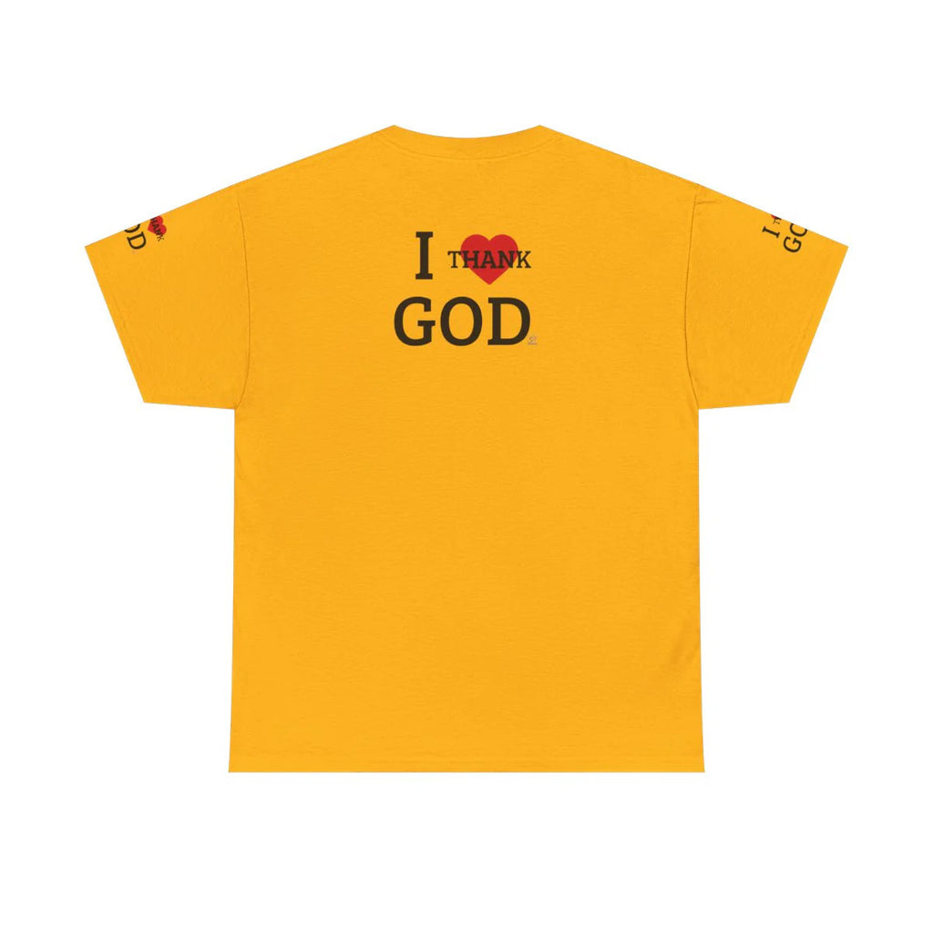 I Thank God Unisex Heavy Cotton Tee by GT Artland