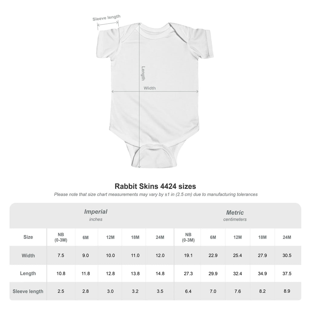 Cute Heart Holding Heart Infant Fine Jersey Bodysuit by GT Artland