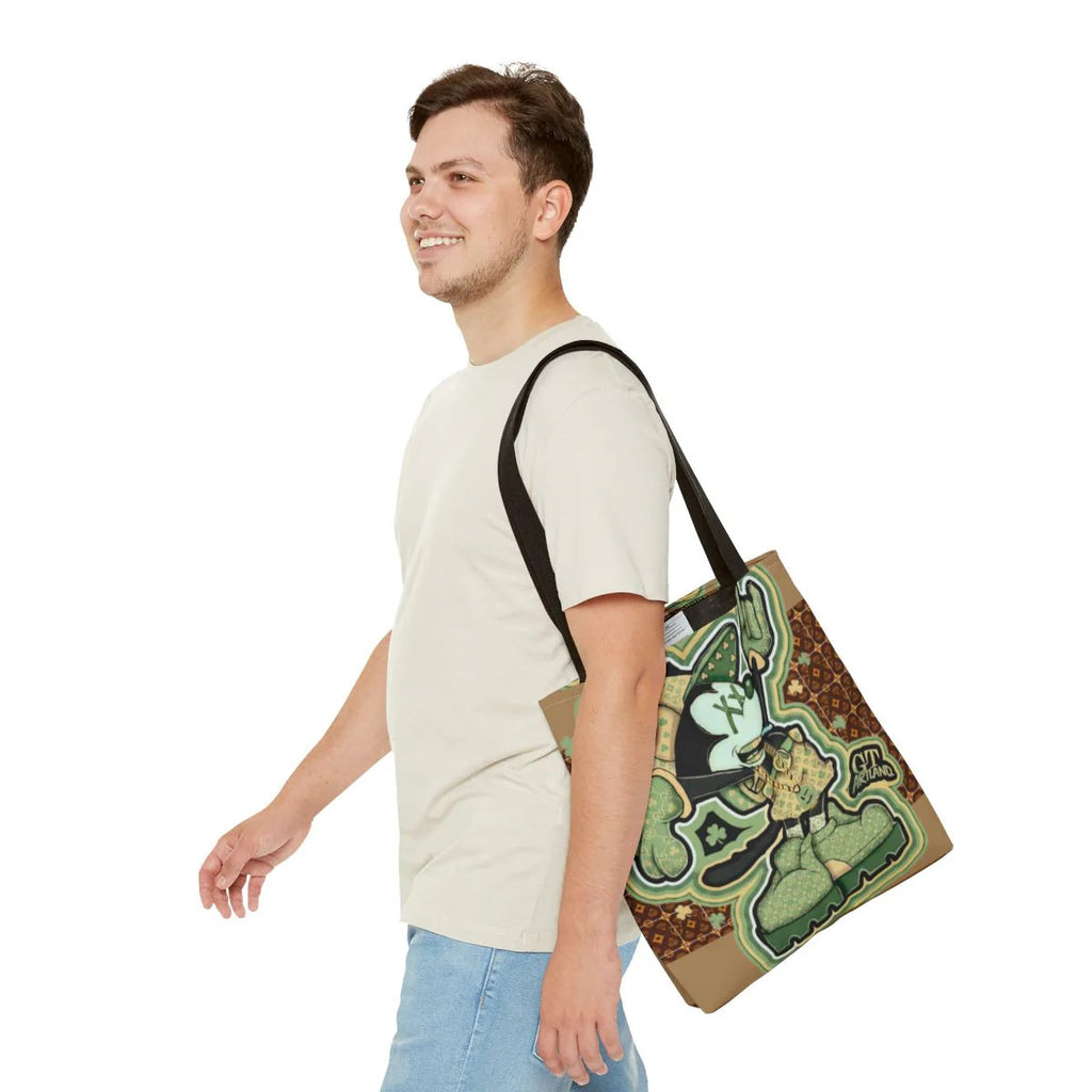 Shamrock "Lucky Art" Irish Designer mouse st patricks mickey Tote Bag by GT