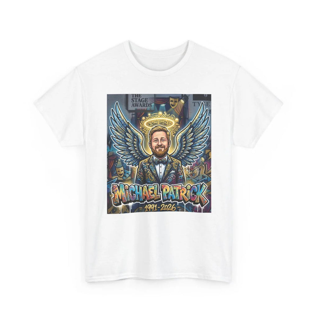 Michael Patrick Tribute Urban Angel Style Designer Unisex Heavy Cotton Tee by