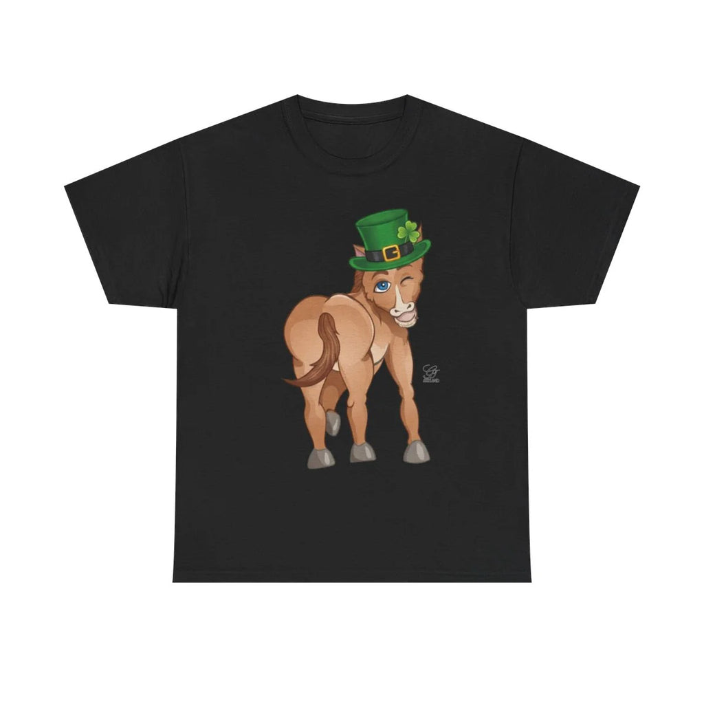 Year Of The Horse St Patricks Leprechaun Theme Unisex Heavy Cotton Tee BY GT