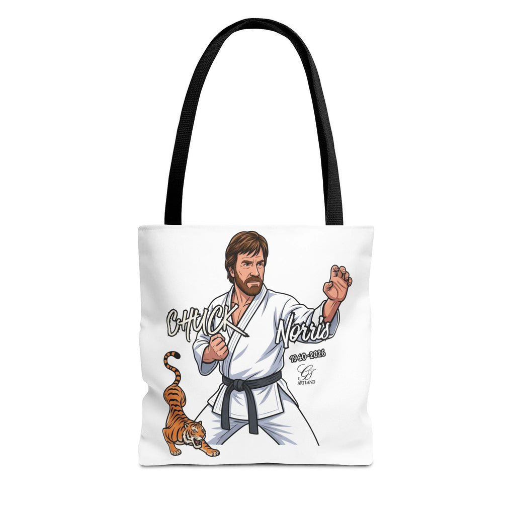Chuck Norris karate pose Tote Bag | martial arts tiger illustration by GT