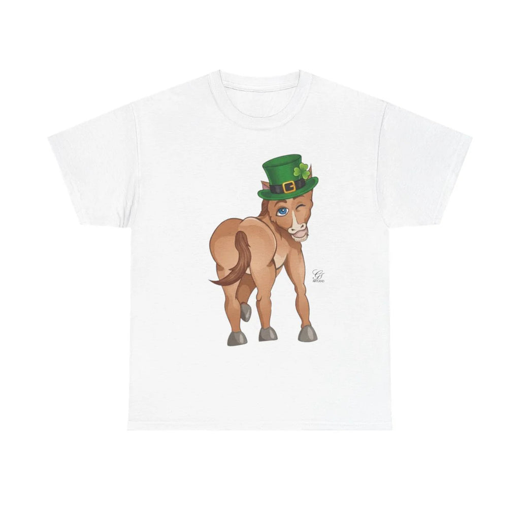 Year Of The Horse St Patricks Leprechaun Theme Unisex Heavy Cotton Tee BY GT