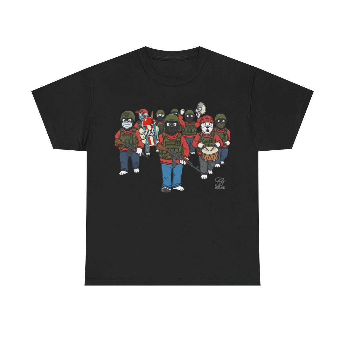 ICE Protesting Unisex Heavy Cotton Tee BY GT ARTLAND