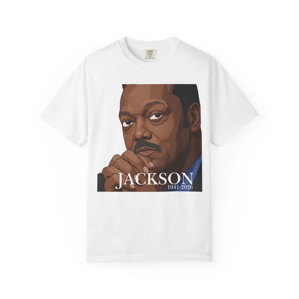 Jesse Jackson Memorial Unisex Garment-Dyed T-shirt by GT Artland