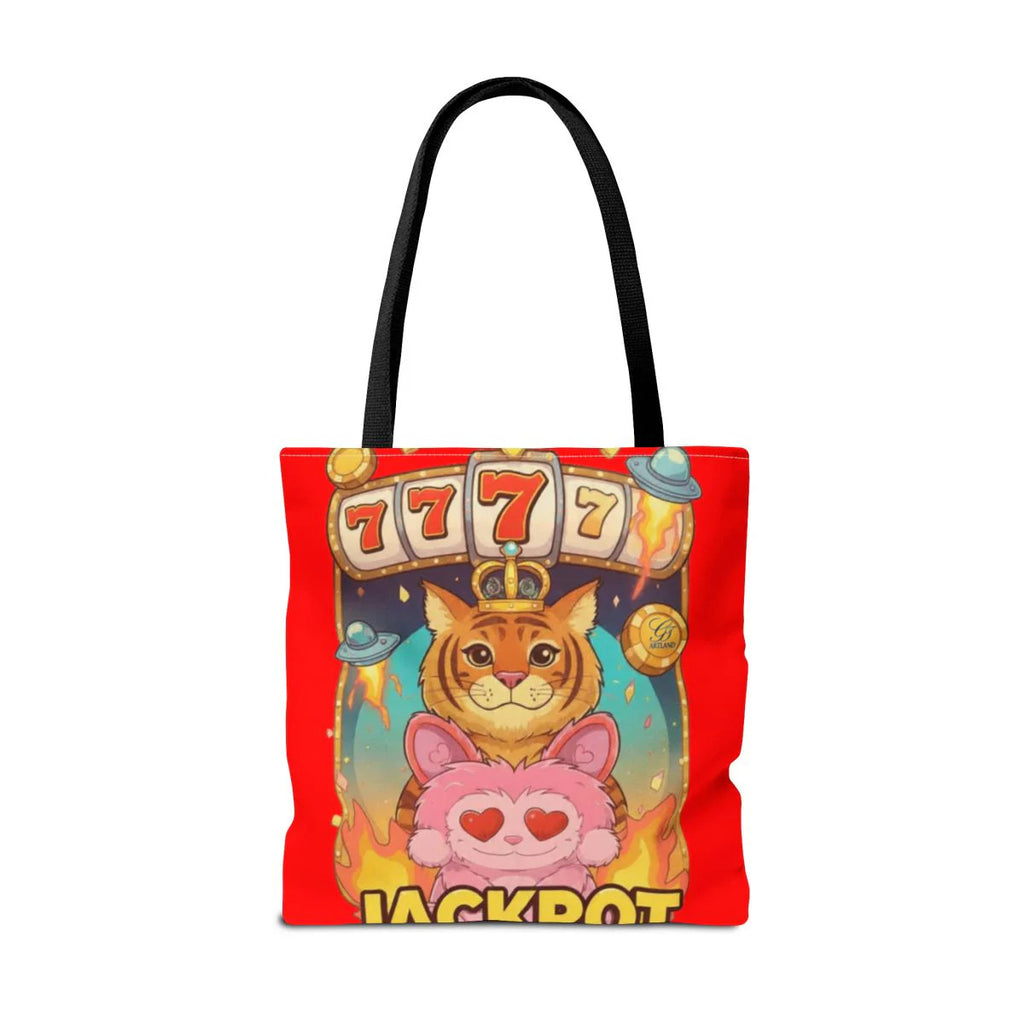 Jackpot "777" Tiger Bubu Casino Style HD Tote Bag Designer | All-Over Print by