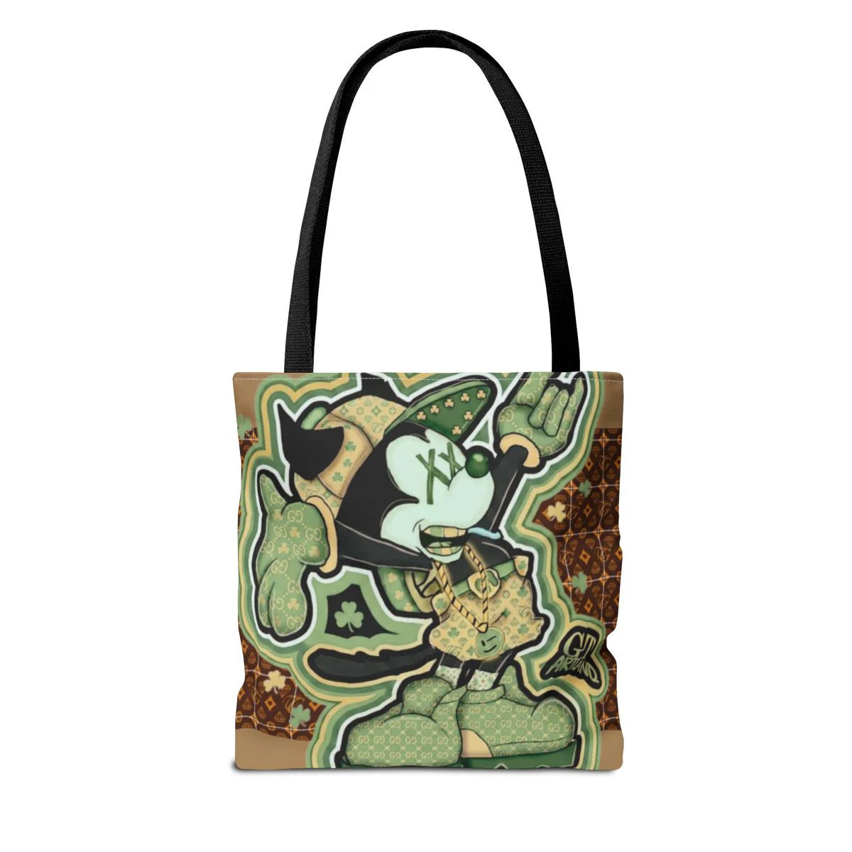 Shamrock "Lucky Art" Irish Designer mouse st patricks mickey Tote Bag by GT