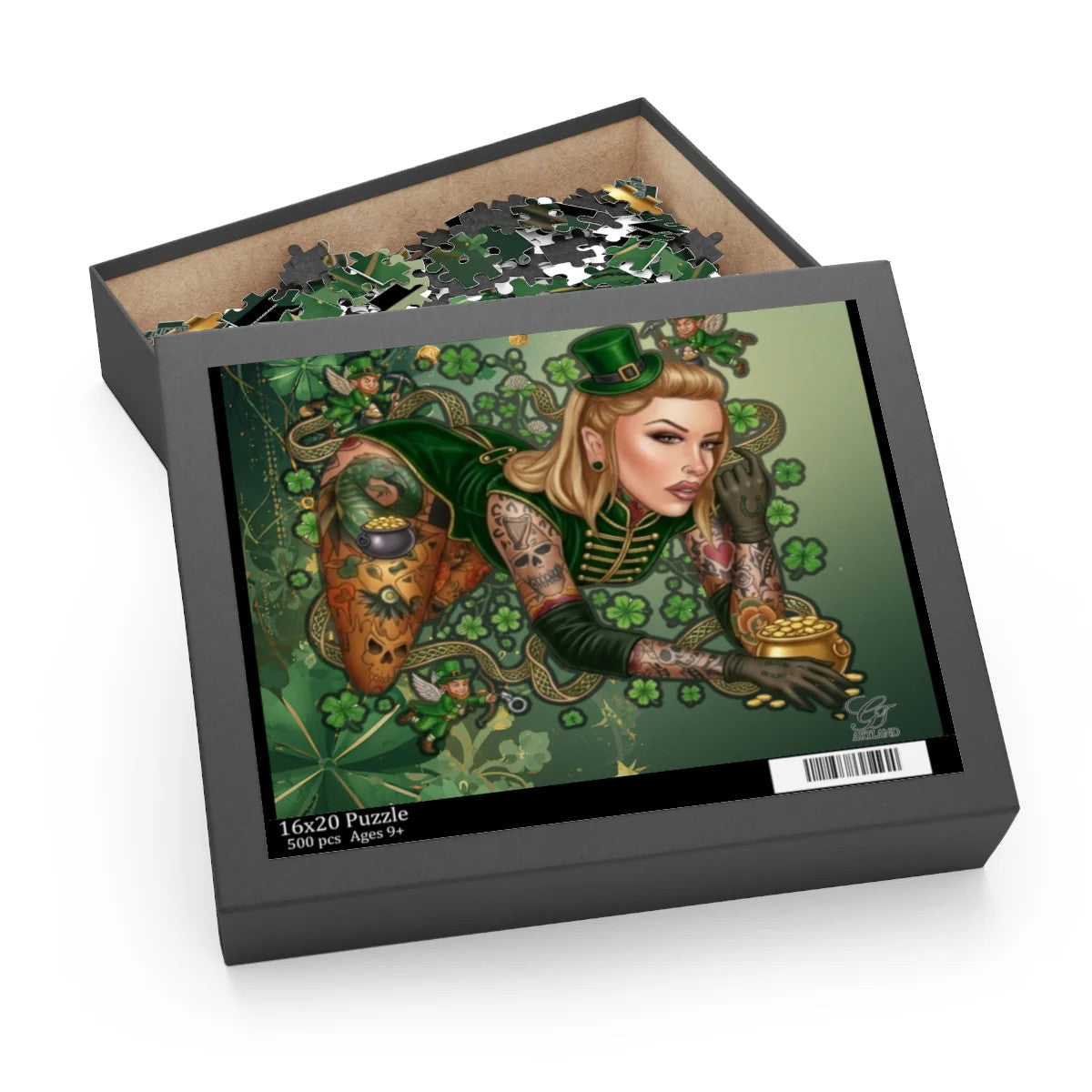 Irish "Lucky Art" Model Vixen Designer Puzzle (120, 252, 500-Piece) by GT