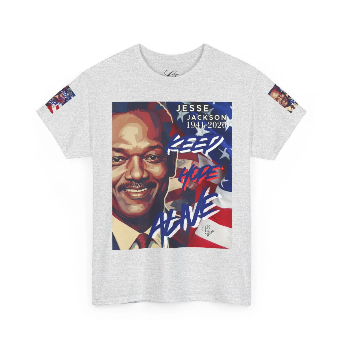 "KEEP HOPE ALIVE" Jesse Jackson USA Tribute Designer Deluxe Unisex Heavy Cotton