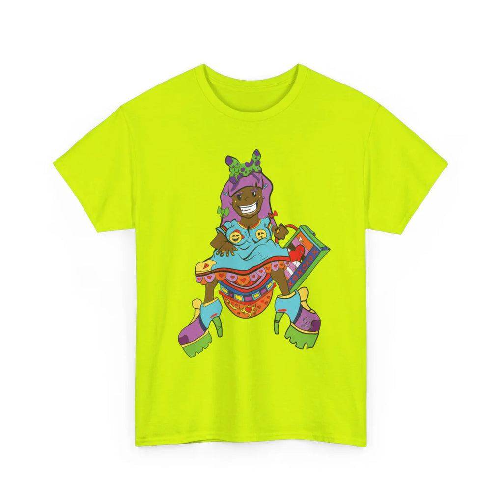 Ebony Designer urban girl Unisex style Heavy Cotton Tee BY GT ARTLAND