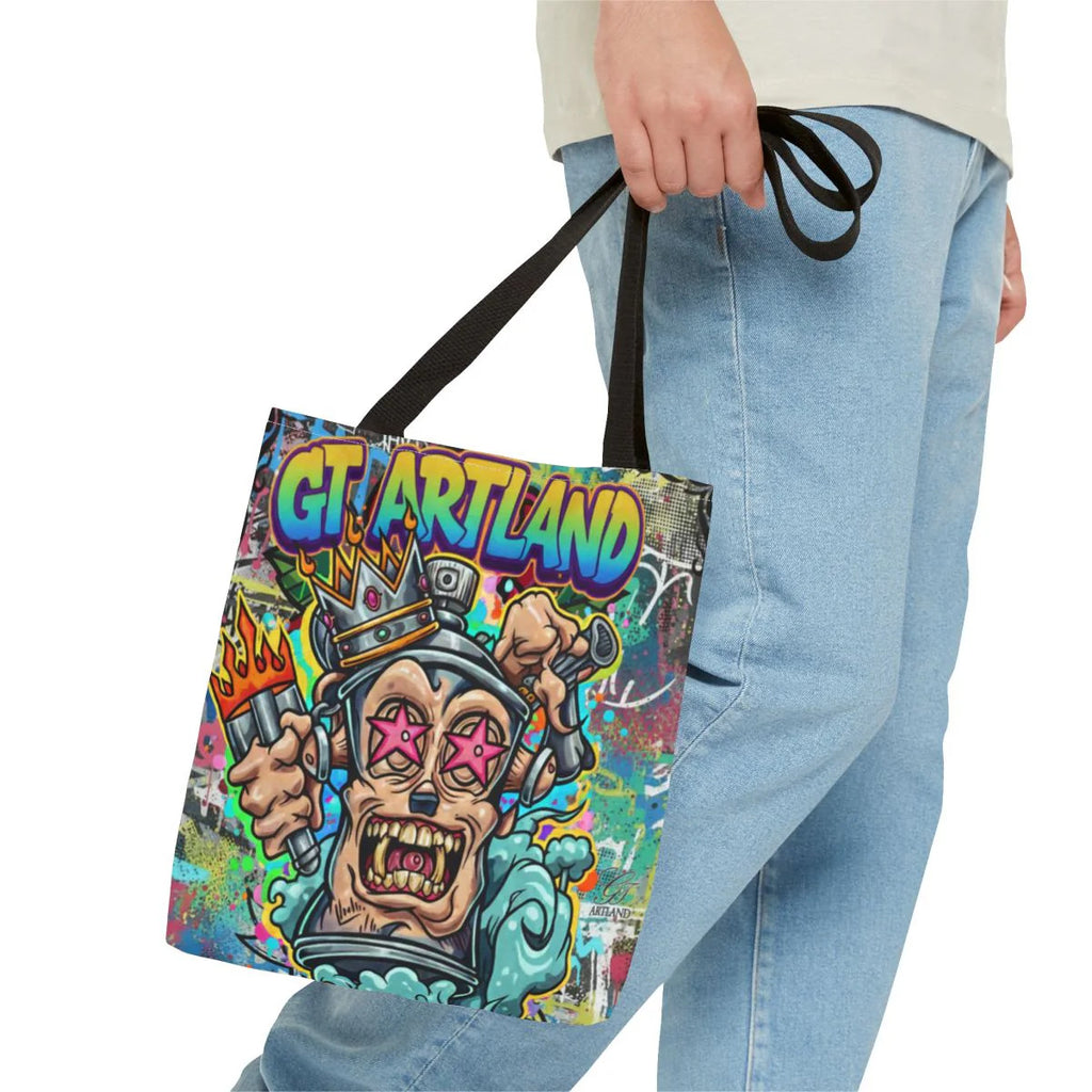 Spray Can King Art God Designer Tote Bag Designer | All-Over Print by GT Artland