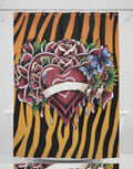 Wild Tiger Hearts And Roses Personalized Custom Tattoo Exotic High Fashion