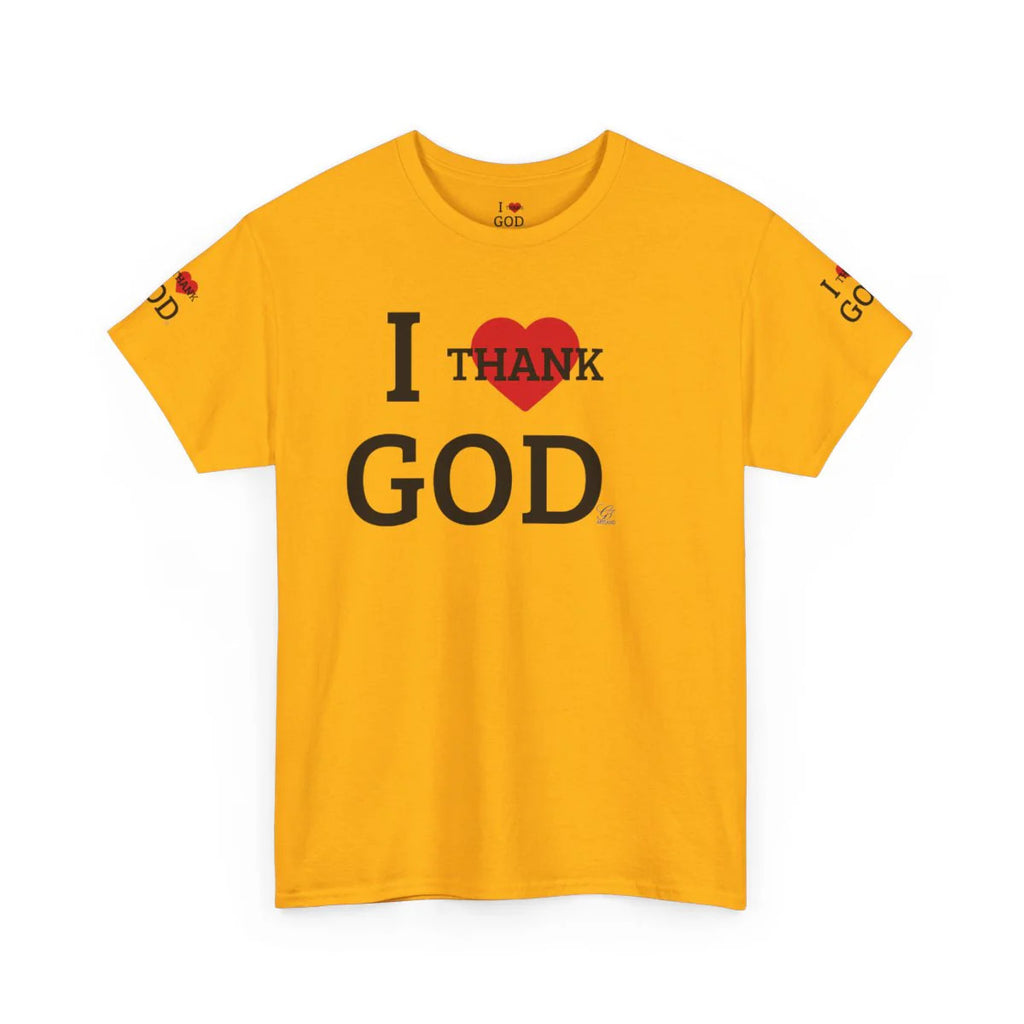 I Thank God Unisex Heavy Cotton Tee by GT Artland
