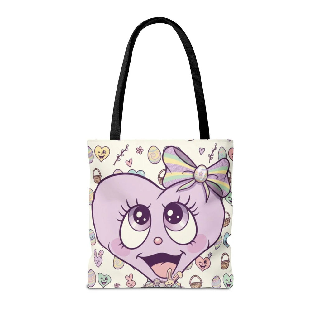 Easter Love Hunt Heart with Bow Designer Tote Bag by GT Artland