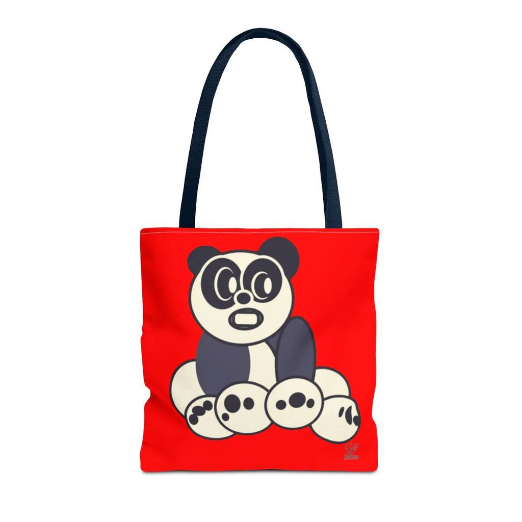 Urban Panda GT Red dye Designer Tote Bag Designer | All-Over Print by GT Artland