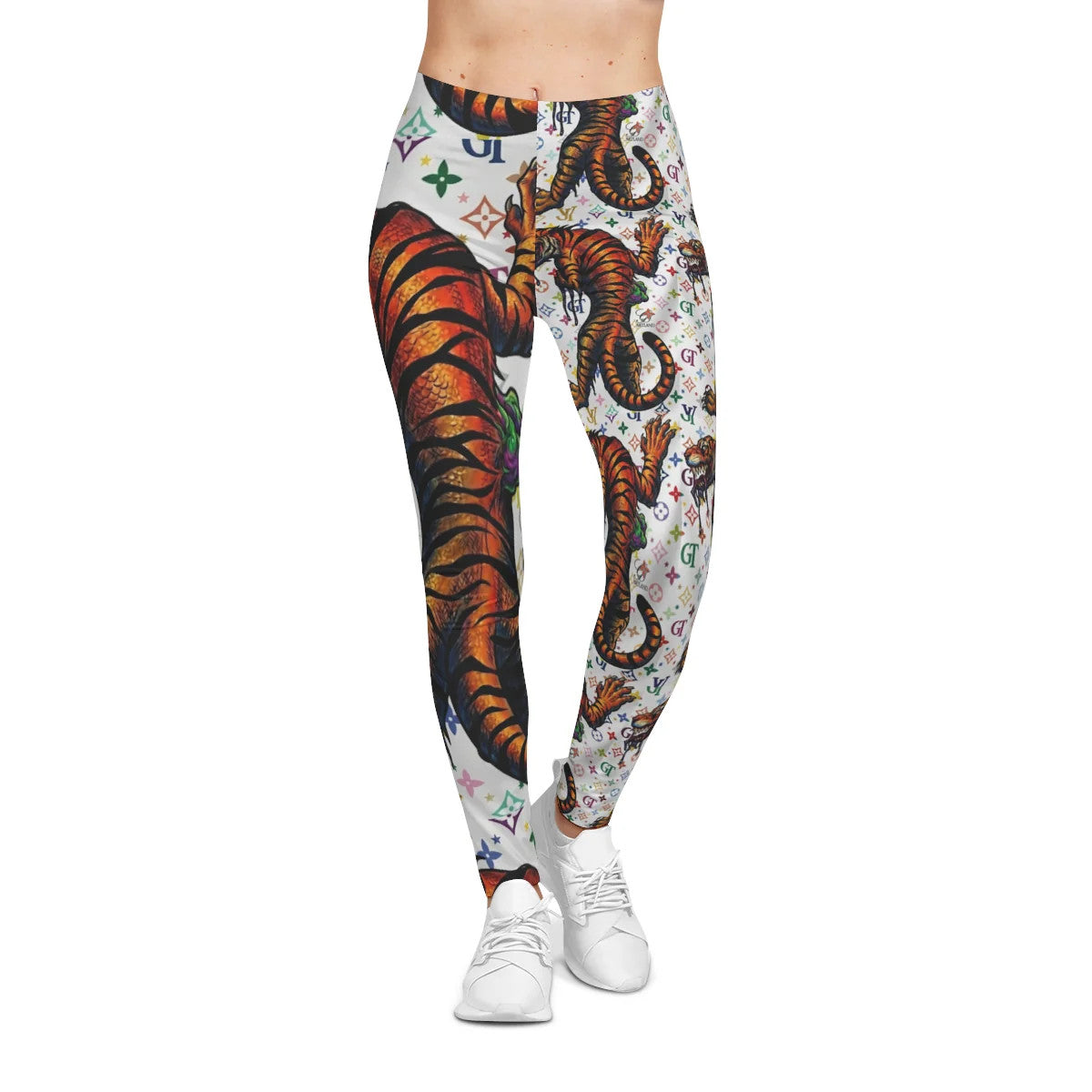 Exotic Tiger High Fashion Wild Card Women's Casual Leggings by GT Artland