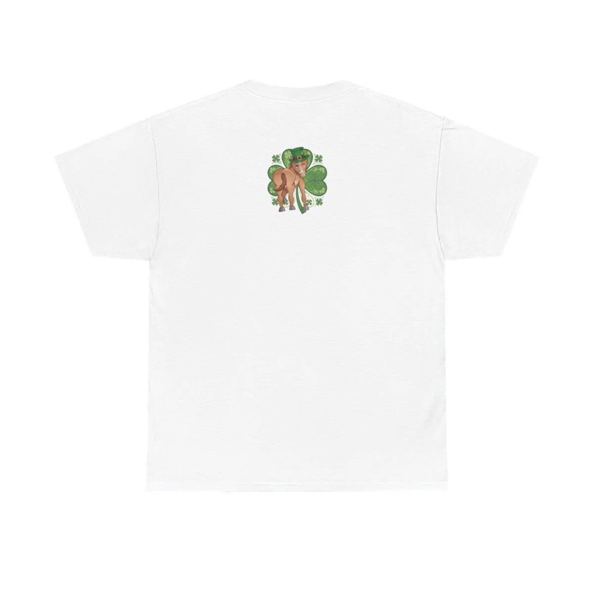 Year Of The Horse St Patricks Shamrock Theme Unisex Heavy Cotton Tee BY GT