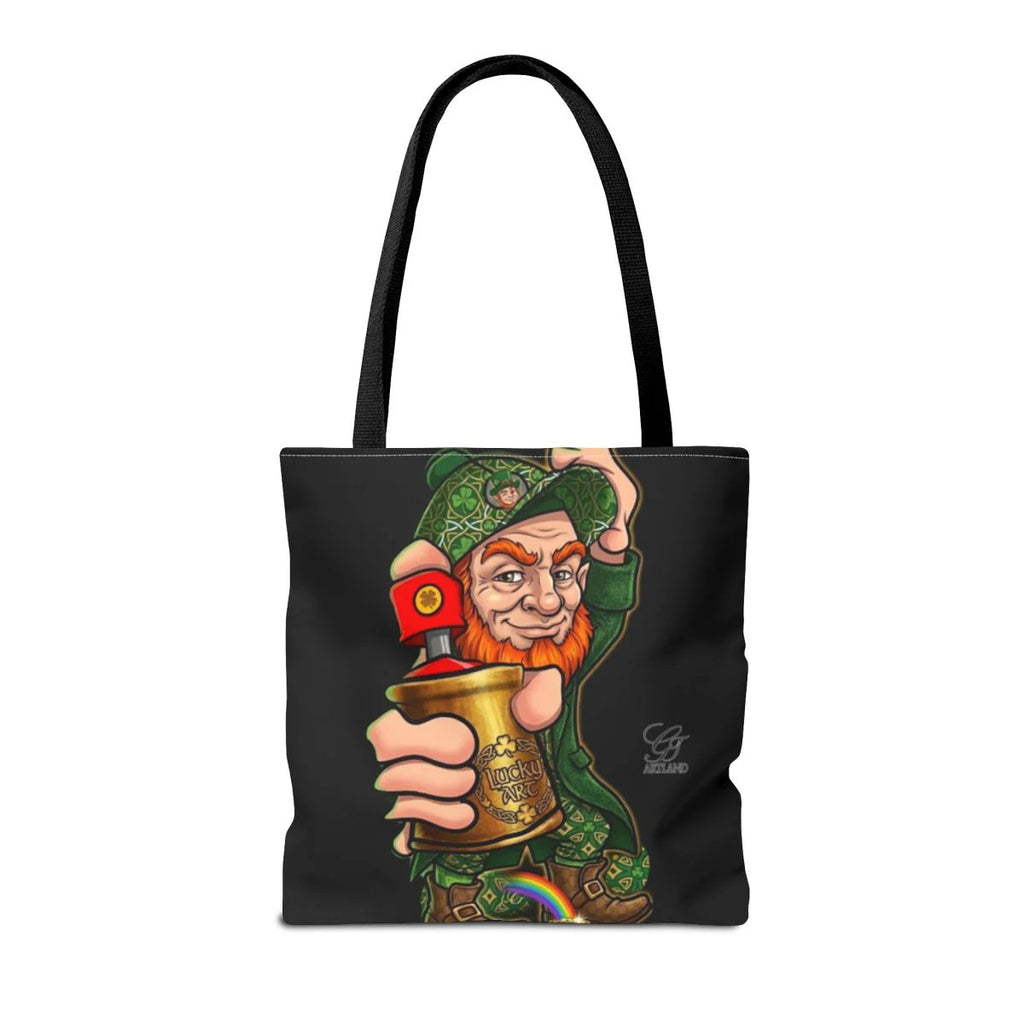 Spray Can Leprechaun Designer Tote Bag by GT Artland