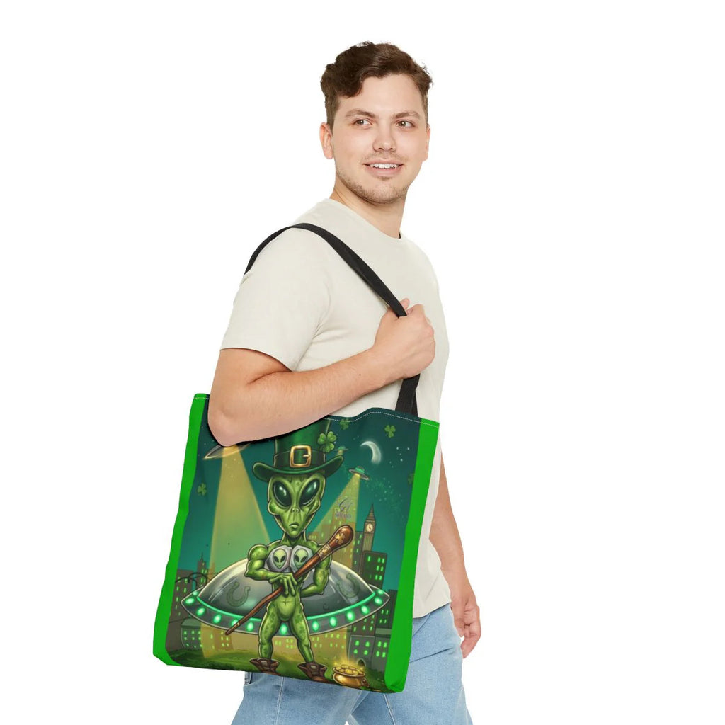 "Lucky Art" Urban Shamrock Designer Alien UFO Graffiti St. Patrick Theme