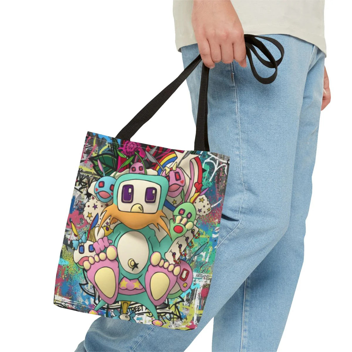 Poon Urban Designer Splash Tote Bag Designer | All-Over Print by GT Artland