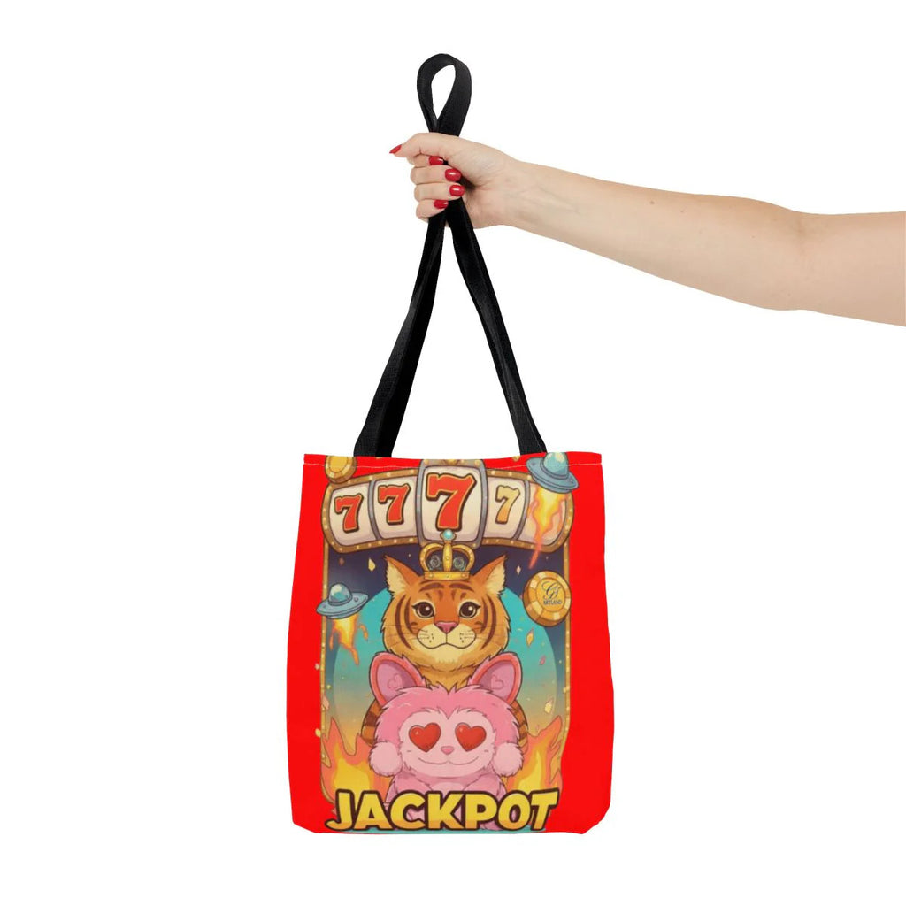 Jackpot "777" Tiger Bubu Casino Style HD Tote Bag Designer | All-Over Print by