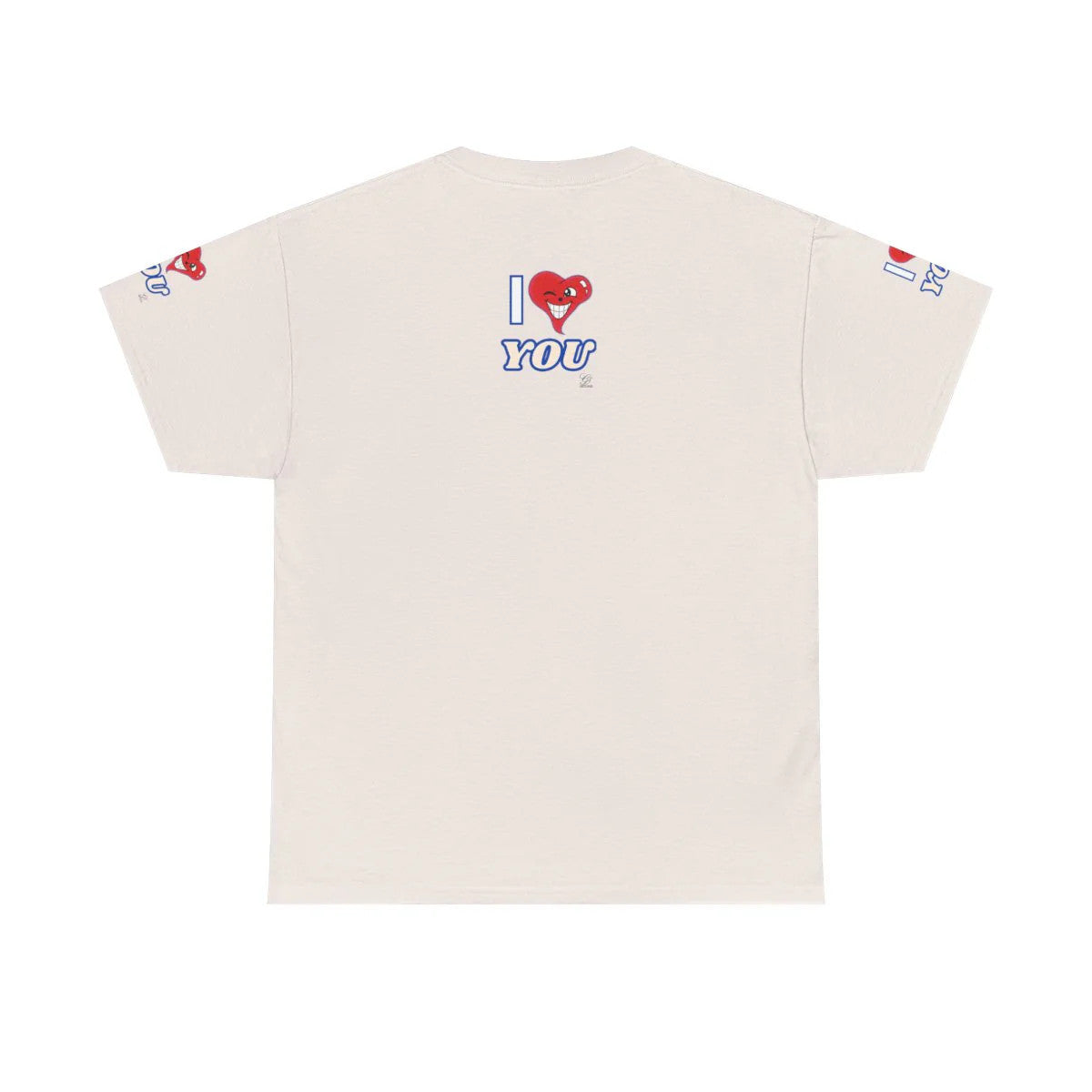 I LOVE Heart YOU Designer Heart Unisex Heavy Cotton Tee by GT Artland