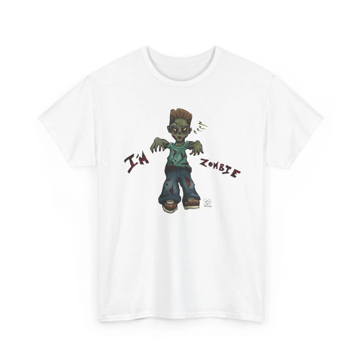 Im a Zombie Urban Toon Unisex style Heavy Cotton Tee BY GT ARTLAND