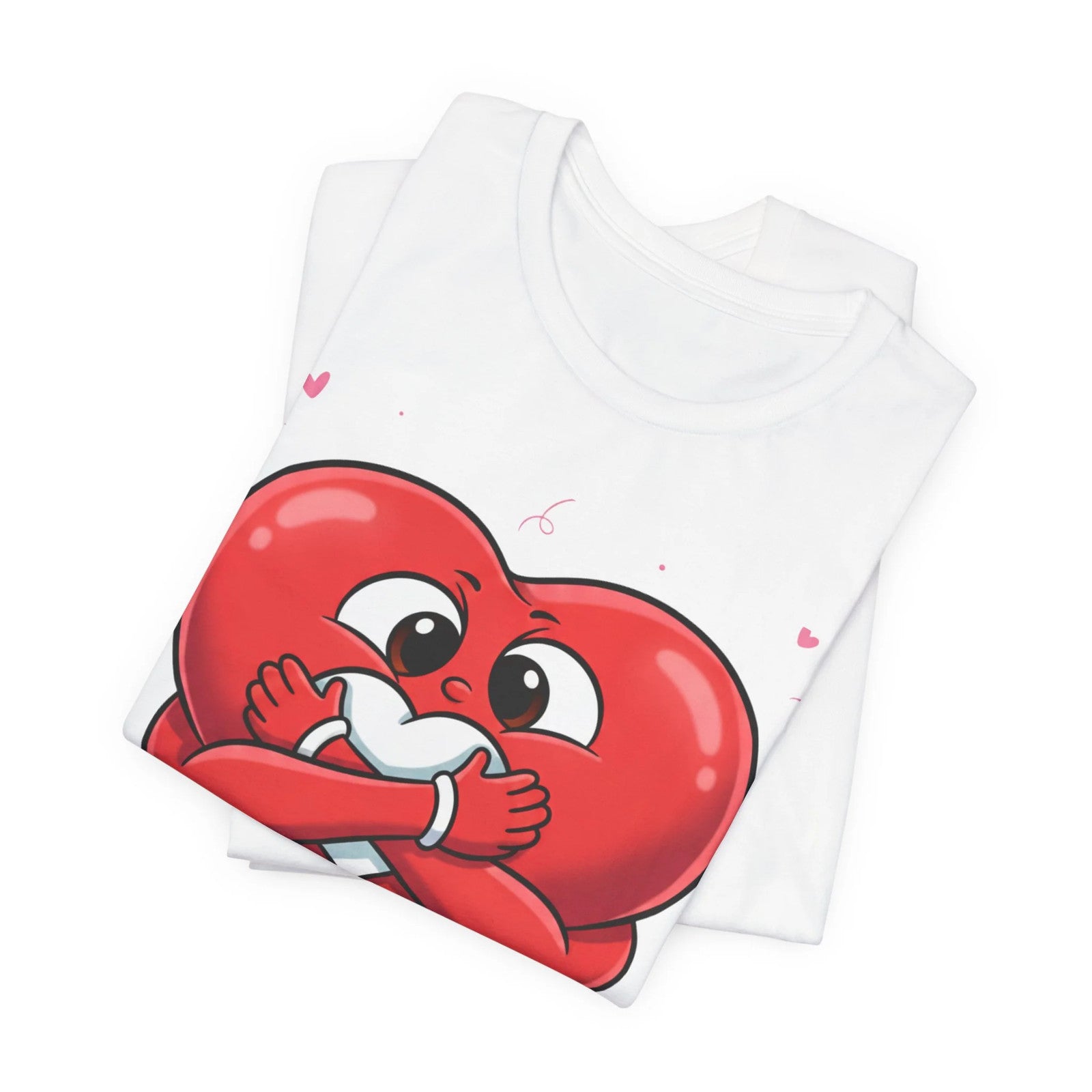 Cute Heart Holding Heart Love Unisex Jersey Short Sleeve Tee by GT Artland