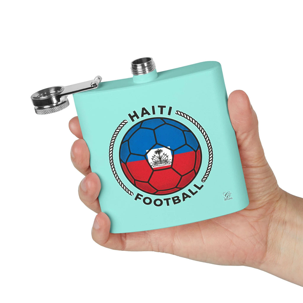 Haitian Football 6oz Stainless Steel Soccer Ball Flask