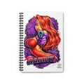 Pinup Rabbit Girl Vixen Spiral Notebook | Ruled Line, Cartoon Femme Fatale Art