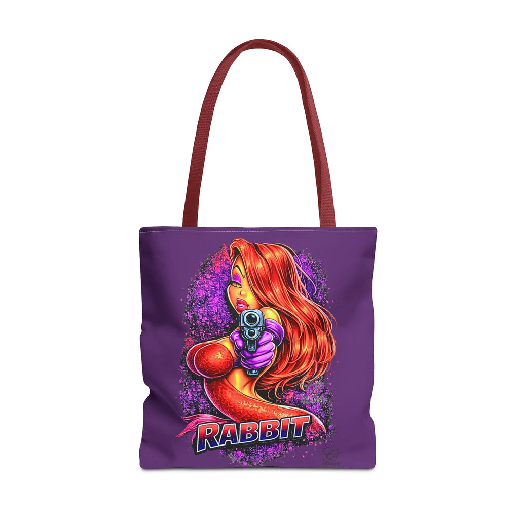Red-Haired Femme Vixen Rabbit Jess Fatale Illustration Tote Bag | Retro Pinup