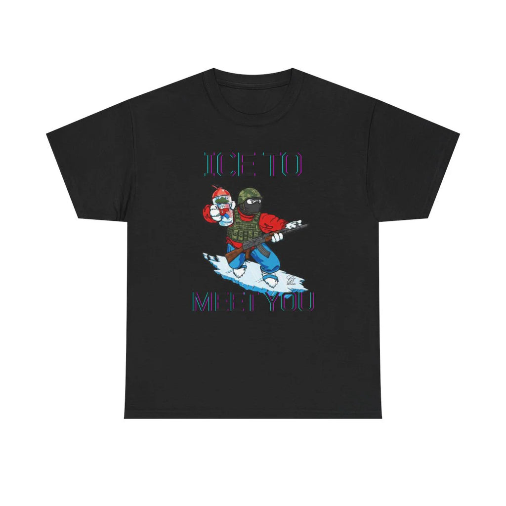 ICE To Meet You Funny Ice Unisex Heavy Cotton Tee by GT Artland