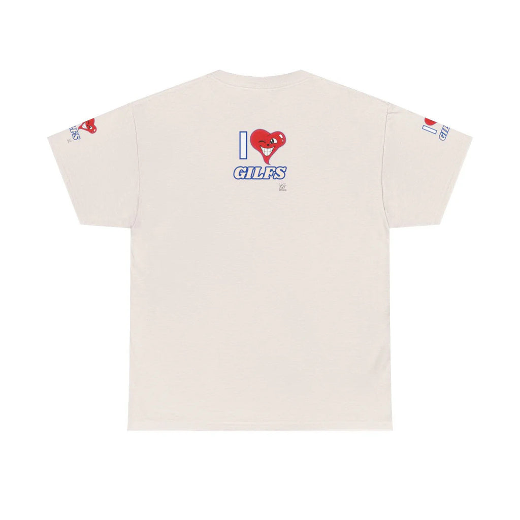I LOVE Heart GILFS Designer Heart Unisex Heavy Cotton Tee by GT Artland