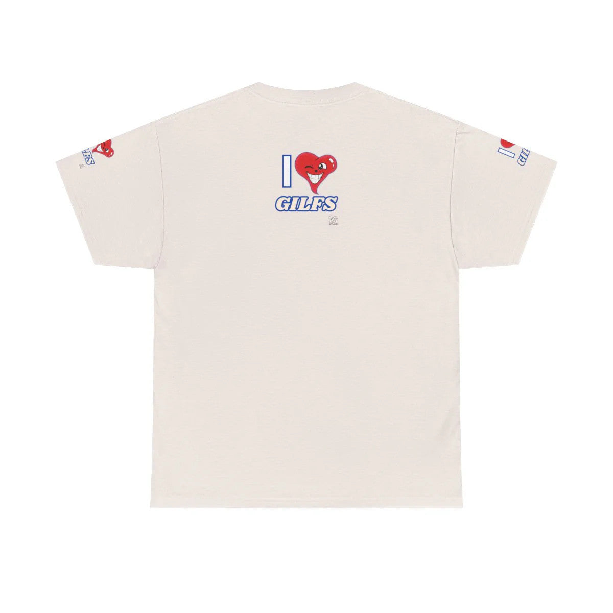 I LOVE Heart GILFS Designer Heart Unisex Heavy Cotton Tee by GT Artland