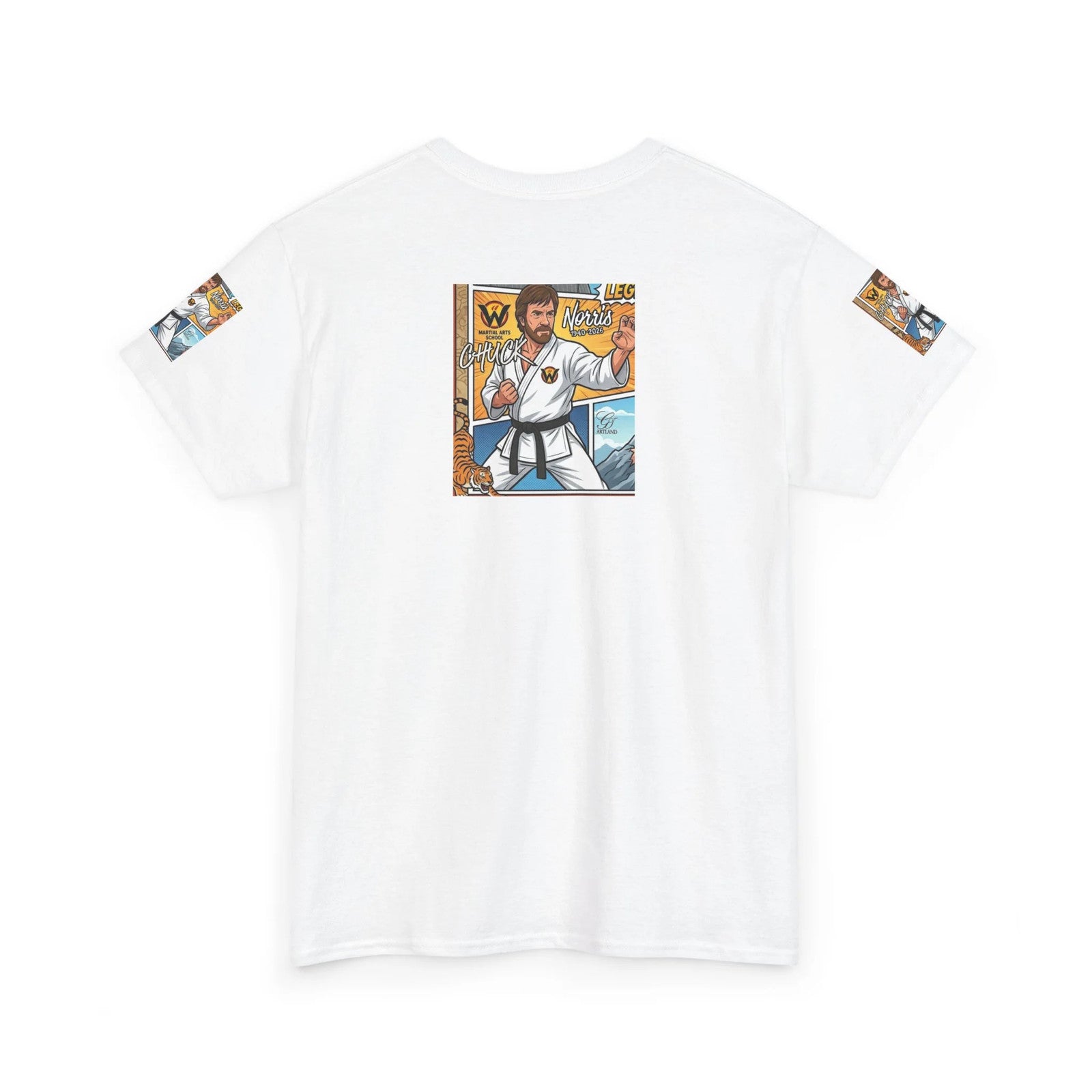 Chuck Norris Legend Karate Master Illustration Tee | Martial Arts Graphic