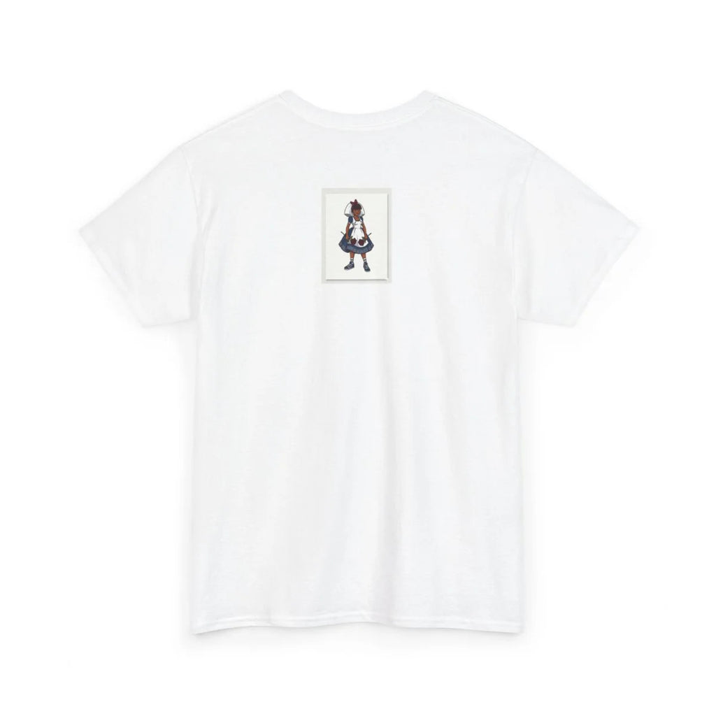 Ebony Girl Praying Cute Designer Style Unisex Heavy Cotton Tee by GT Artland